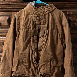 American Eagle Outfitters Tan Lightweight Shirt Jacket